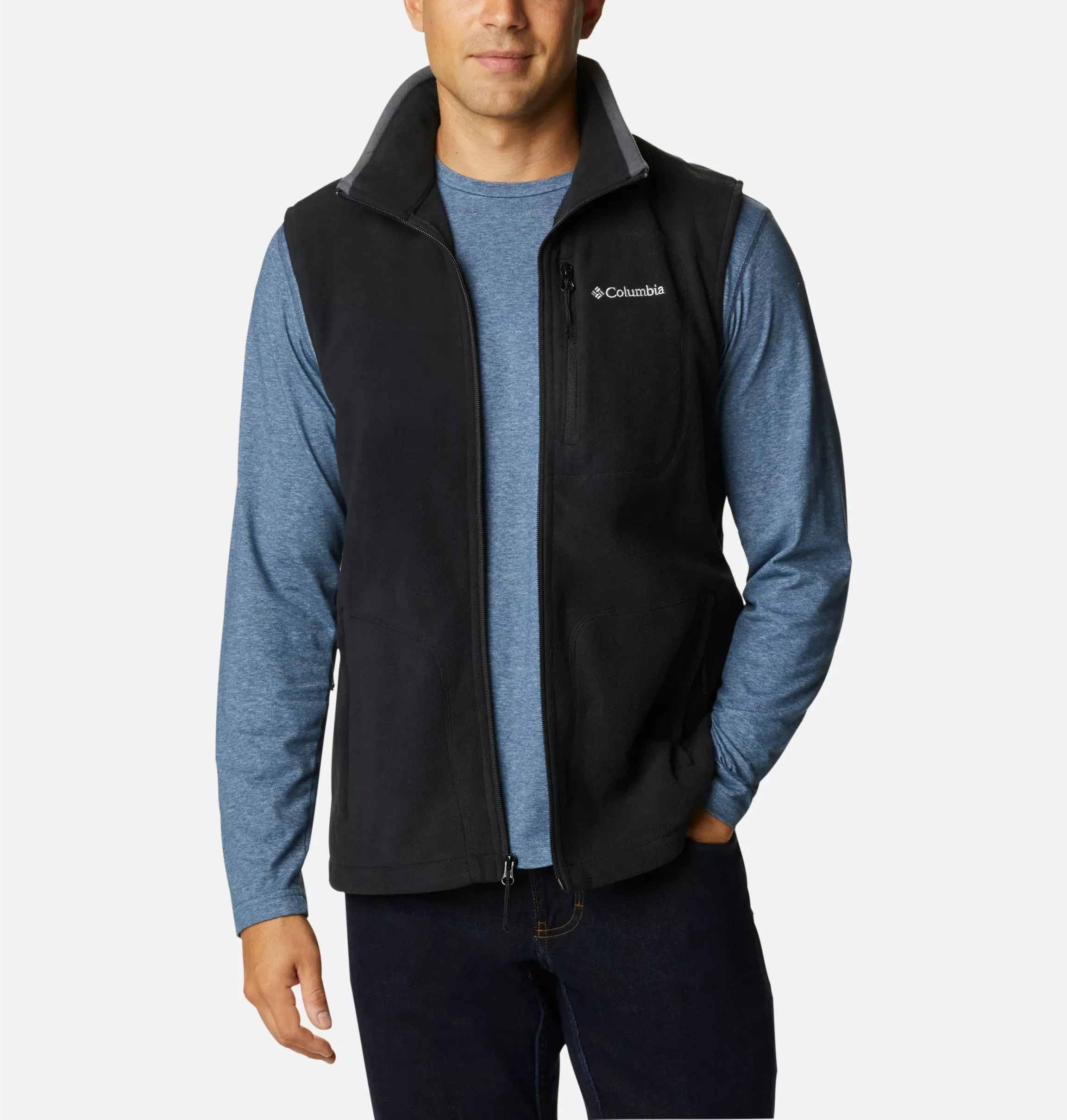 Columbia Mens Fast Trek II Full Zip Fleece Vest