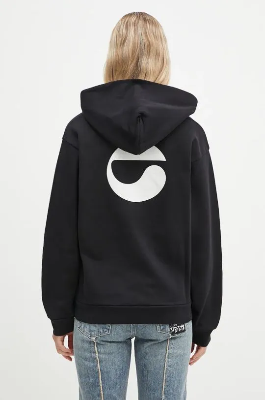 Coperni sweatshirt Logo Hoodie women's black color hooded with a print COPJS15523