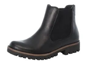 Cristallino Black Leather Chelsea Boot