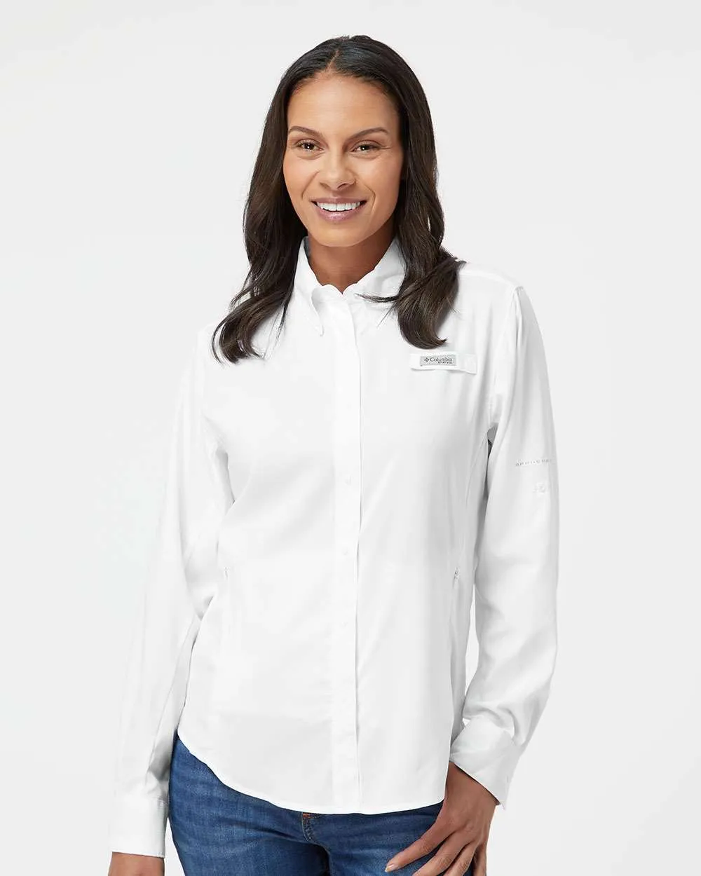 Custom Embroidery - Columbia - Women's PFG Tamiami II Long Sleeve Shirt - 127570