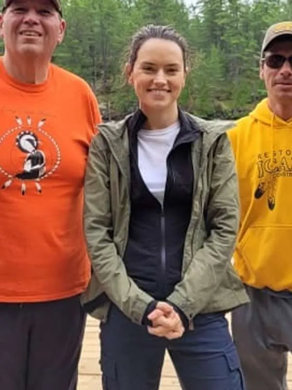 Daisy Ridley The Marsh King's Daughter Green Jacket