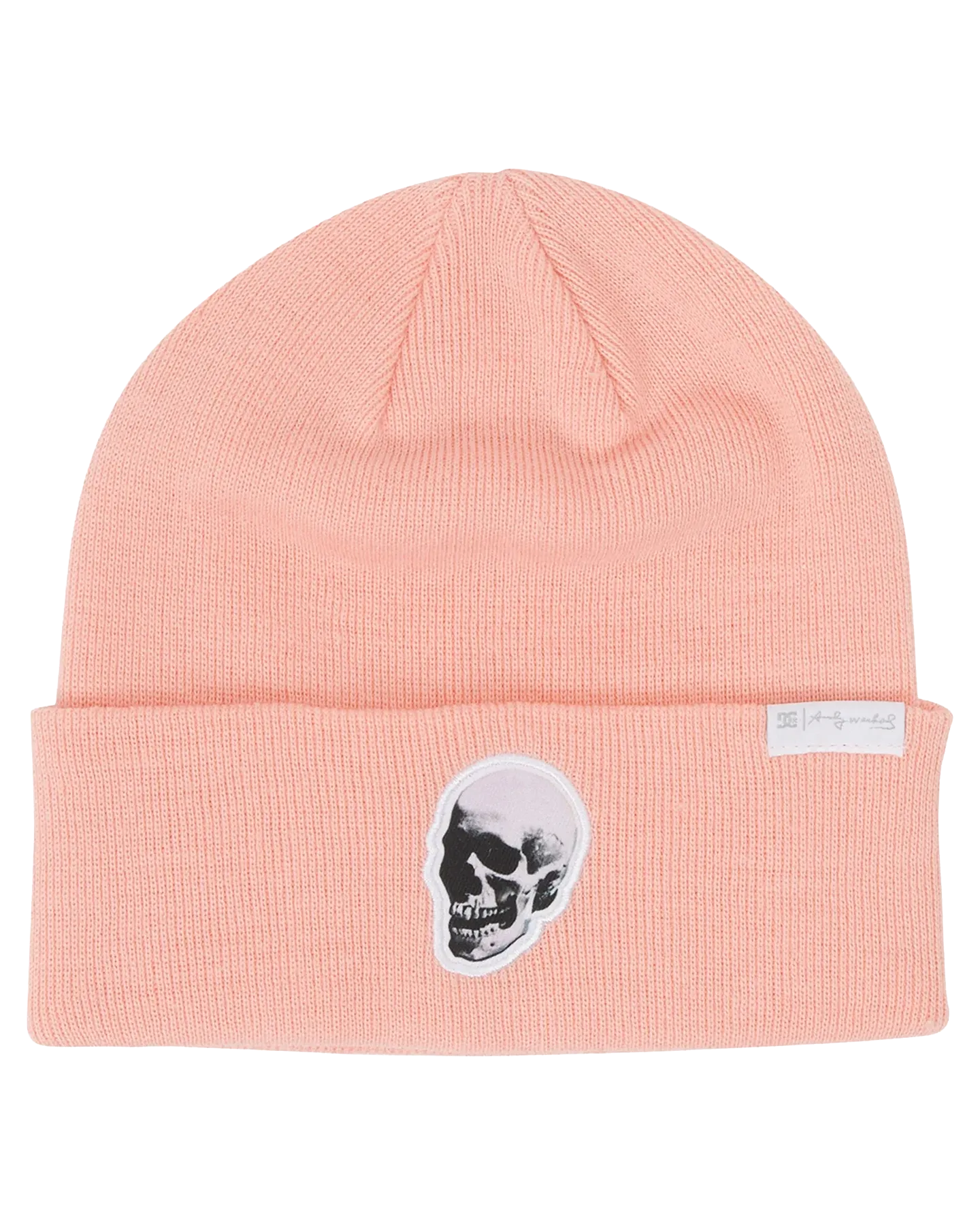 DC X Andy Warhol Label Beanie - Shell Pink | Shop Headwear at Trojan Wake Ski Snow & Snow Skiers Warehouse