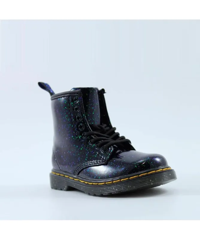 Dr. Martens Toddler 1460 Cosmic Glitter Ankle Boot | Green Glitter