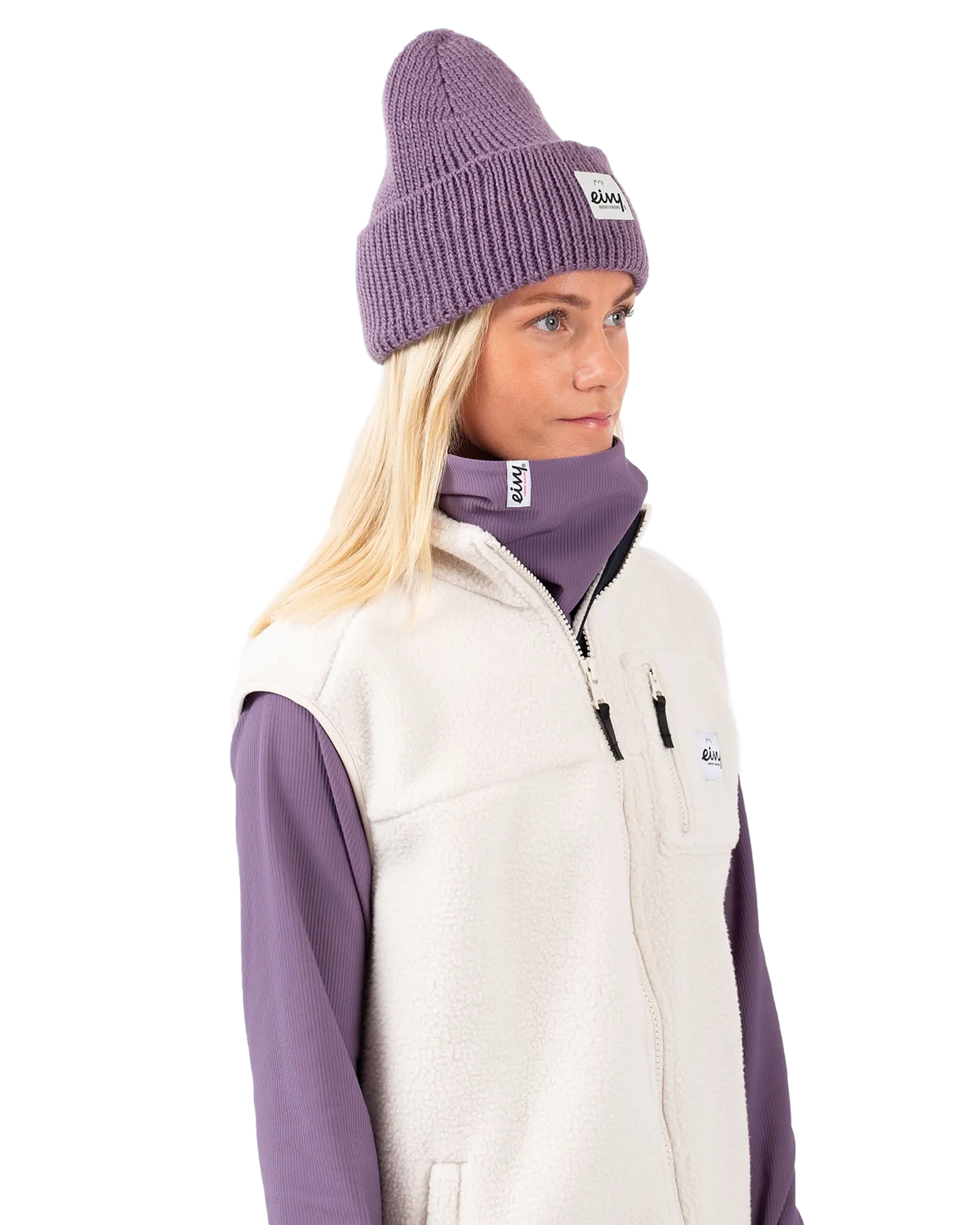 Eivy Easter Rib Wool Women's Beanie - Deep Purple | Shop Headwear at Trojan Wake Ski Snow & Snow Skiers Warehouse