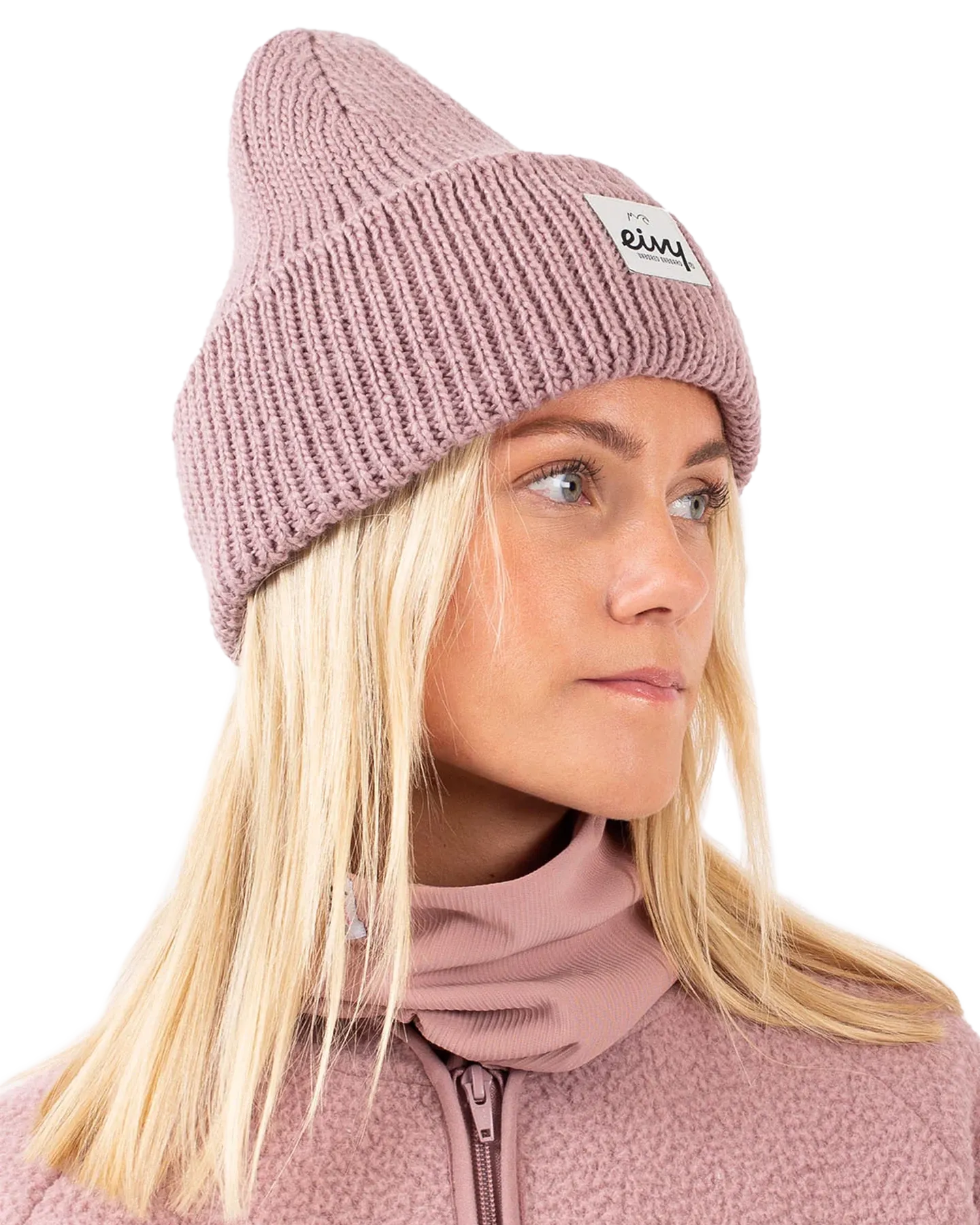 Eivy Easter Rib Wool Women's Beanie - Faded Woodrose | Shop Headwear at Trojan Wake Ski Snow & Snow Skiers Warehouse