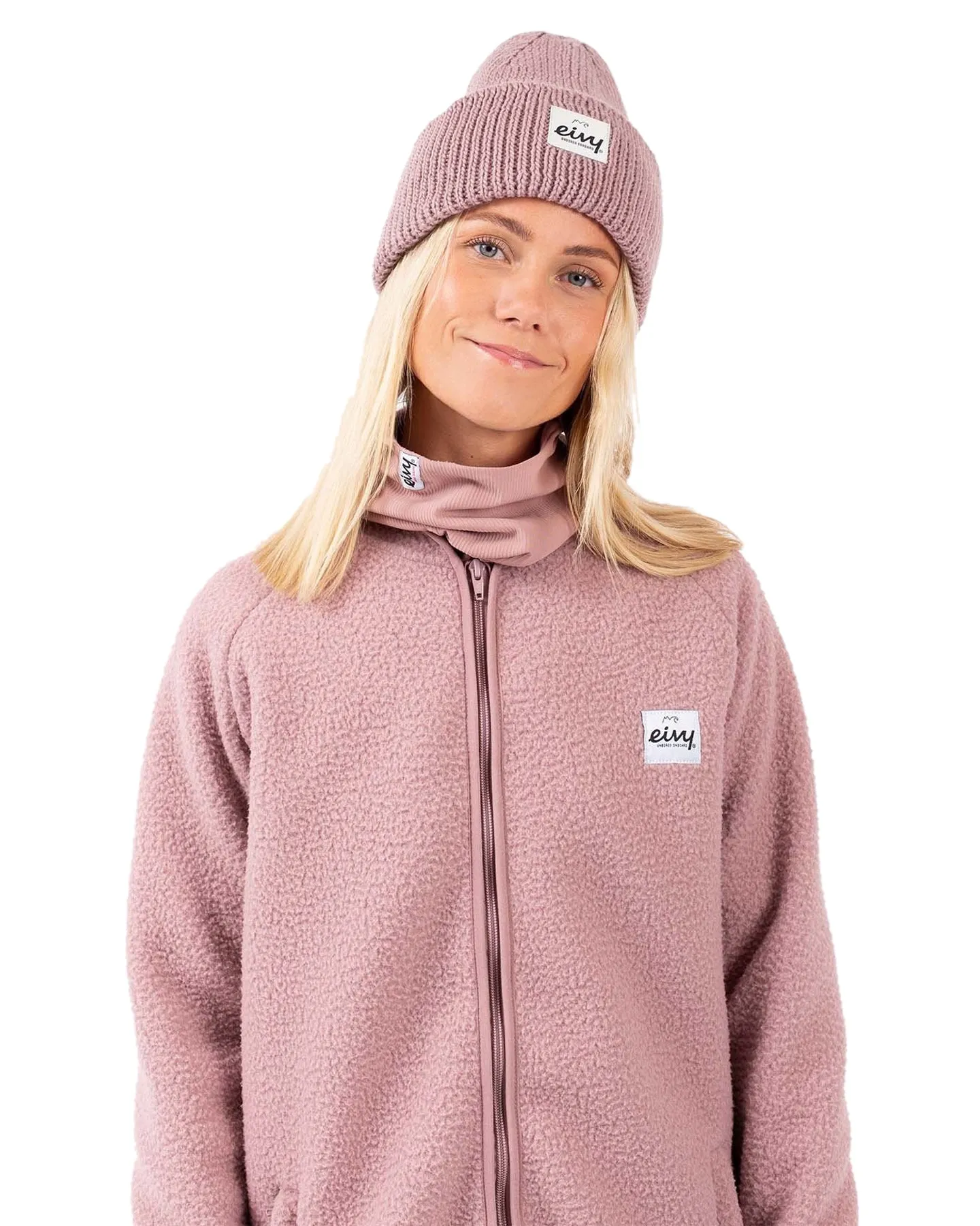 Eivy Easter Rib Wool Women's Beanie - Faded Woodrose | Shop Headwear at Trojan Wake Ski Snow & Snow Skiers Warehouse