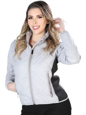 El General Light Gray Supreme AAA Quality Ultralight Padded Jacket for Women 'El General' - ID: 43333