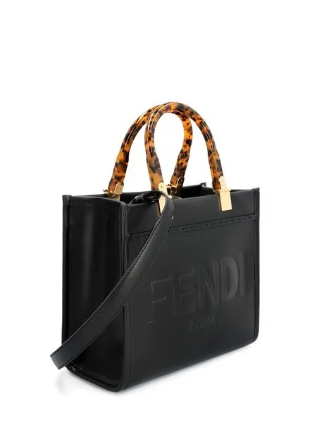 FENDI Stunning Sunshine Small Tote Handbag for Women in White