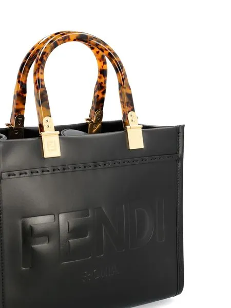 FENDI Stunning Sunshine Small Tote Handbag for Women in White