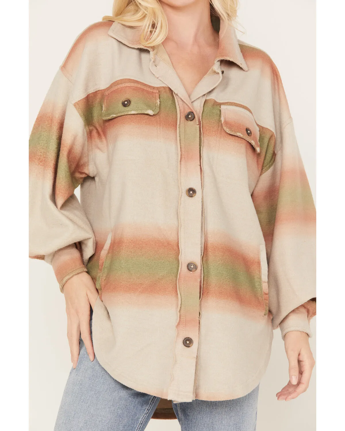 Free People Women's Ombre Serape Print Ruby Jacket