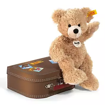 Fynn 28cm Teddy Bear & Suitcase by Steiff | Look Again