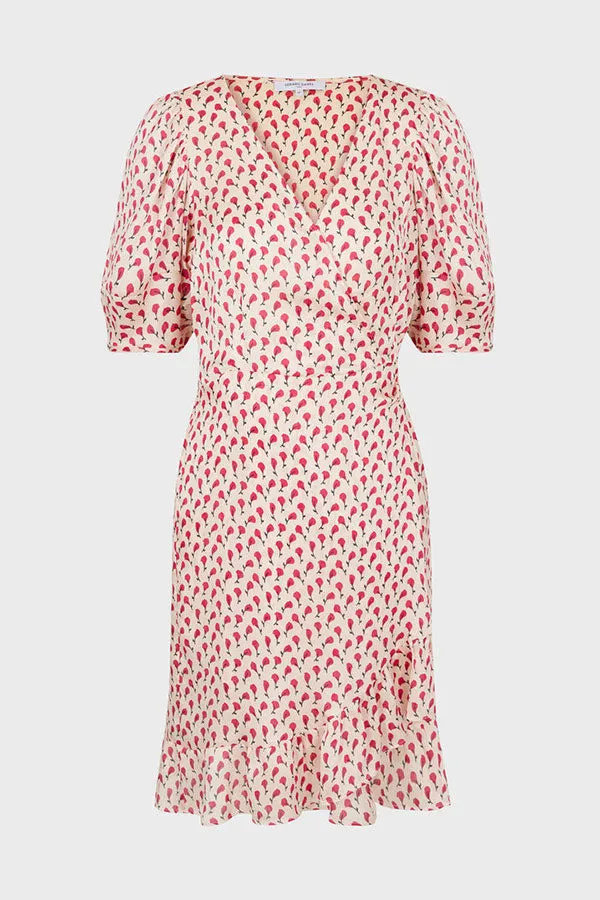 Gerard Darel & PabloJOSS FLORAL PRINT MINI WRAP DRESS