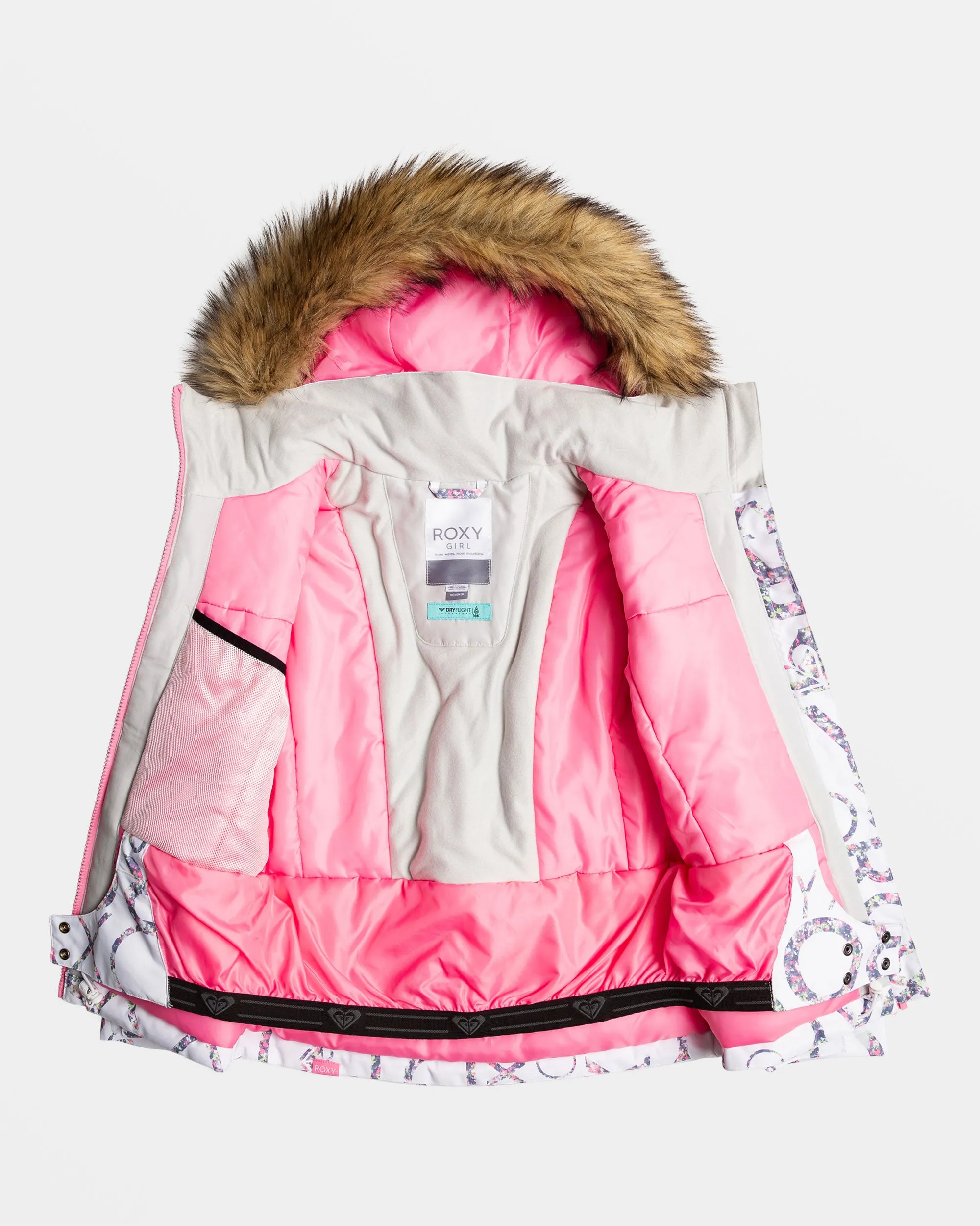 Girls 8-16 Roxy Pie Snow Jacket - Bright White Lluvia