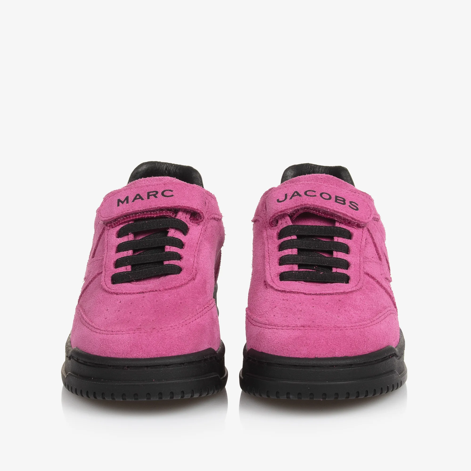 Girls Pink Suede Leather Trainers