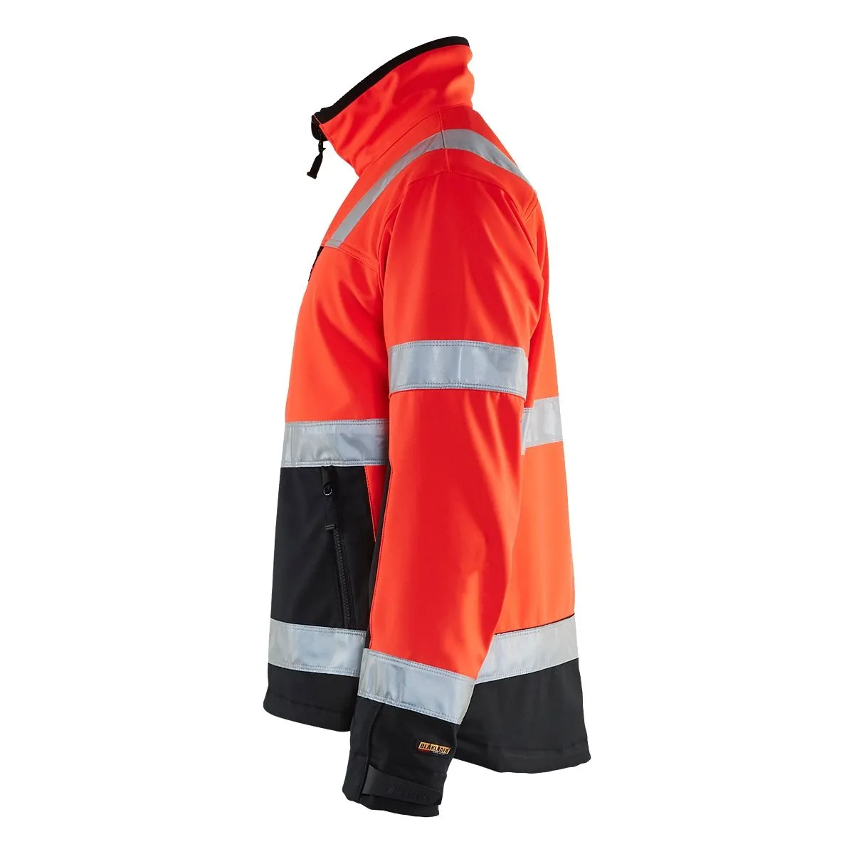 High Vis Softshell Jacket 4900 High Vis Geel/Marine - Blåkläder