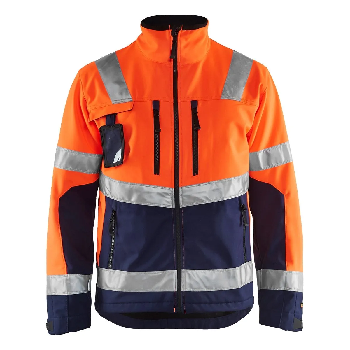 High Vis Softshell Jacket 4900 High Vis Geel/Marine - Blåkläder