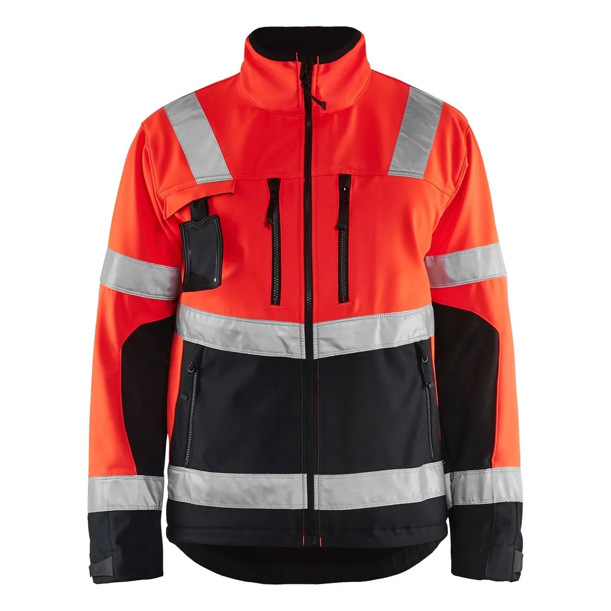 High Vis Softshell Jacket 4900 High Vis Rood/Zwart - Blåkläder