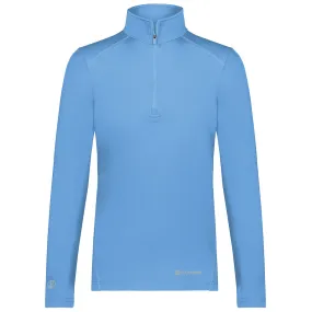 Holloway Women's Columbia Blue Coolcore 1/4 Zip Pullover