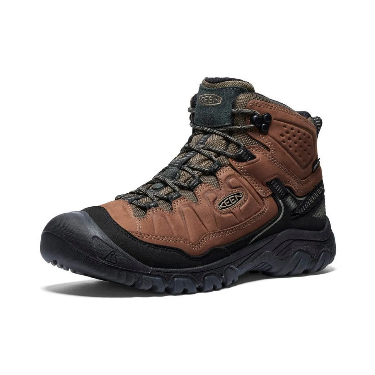 KEEN Men's Targhee IV Waterproof Boot - Bison / Black