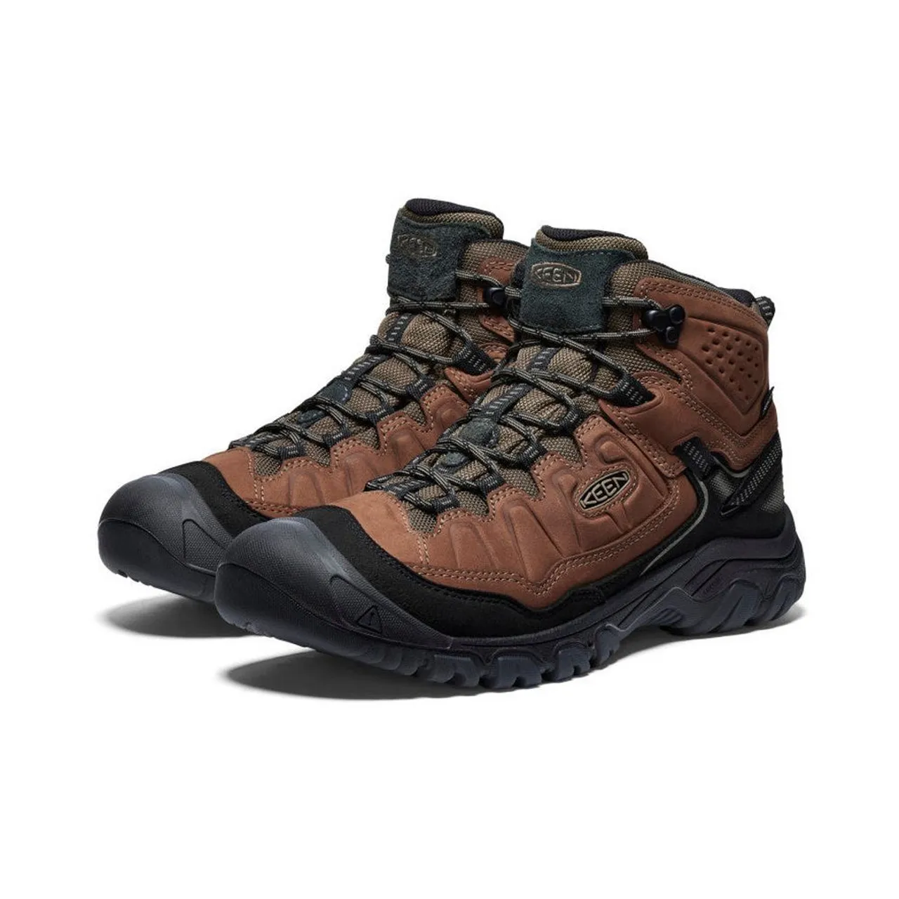 KEEN Men's Targhee IV Waterproof Boot - Bison / Black