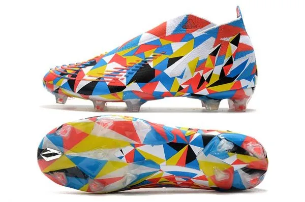 Kids adidas Predator Edge + FG Geometric - Bright Blue_Team Yellow_Solar Red LIMITED EDITION