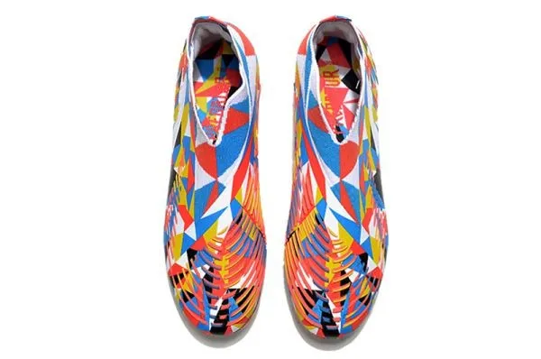 Kids adidas Predator Edge + FG Geometric - Bright Blue_Team Yellow_Solar Red LIMITED EDITION