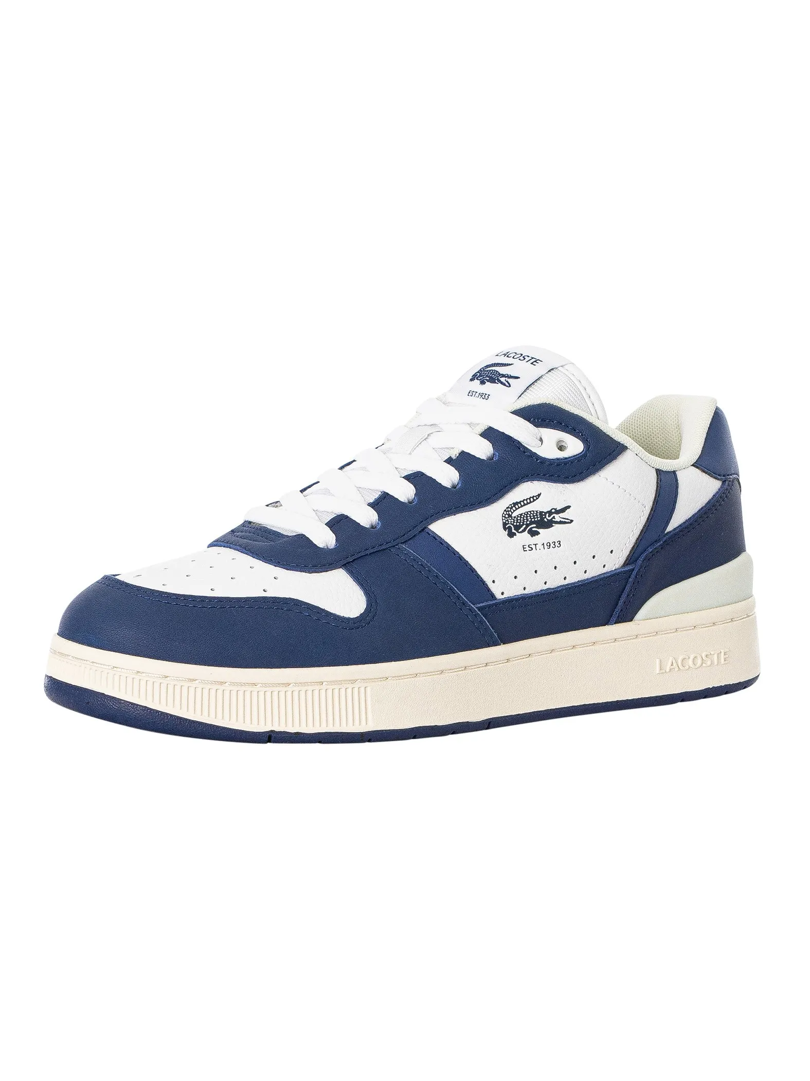 Lacoste T-Clip Set 224 6 SMA Trainers - White/Navy