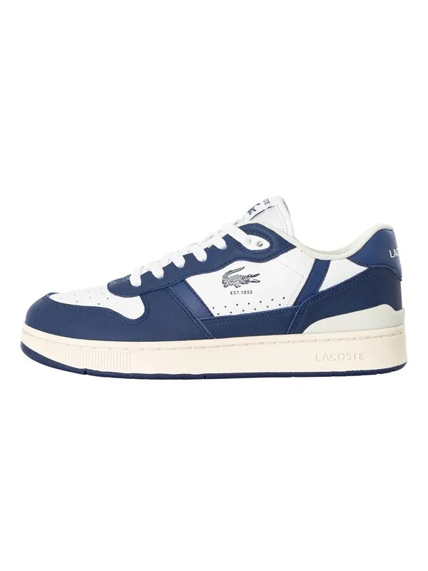 Lacoste T-Clip Set 224 6 SMA Trainers - White/Navy