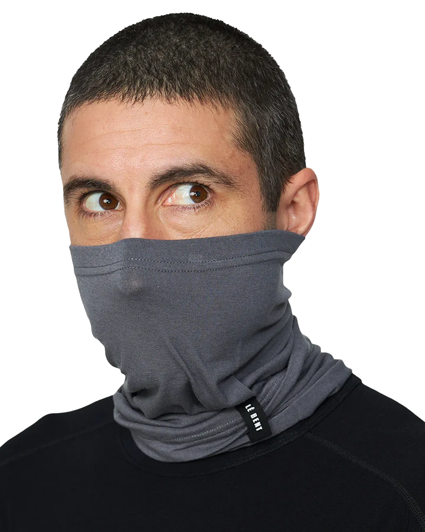 Le Bent Lightweight Neck Gaiter - Smoke Pearl | Shop Headwear at Trojan Wake Ski Snow & Snow Skiers Warehouse