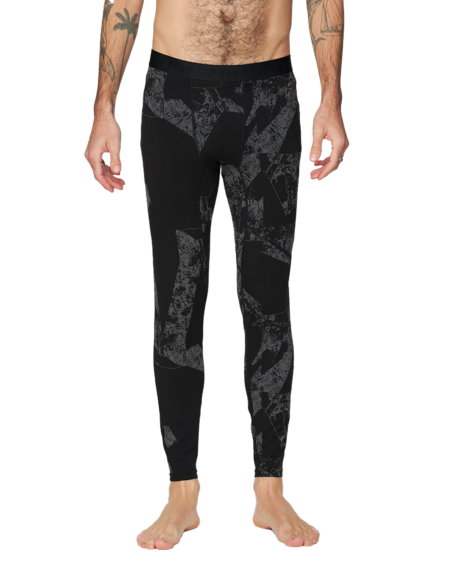 Le Bent Men's Fractal Lightweight Bottom - Black | Shop Long Johns at Trojan Wake Ski Snow & Snow Skiers Warehouse