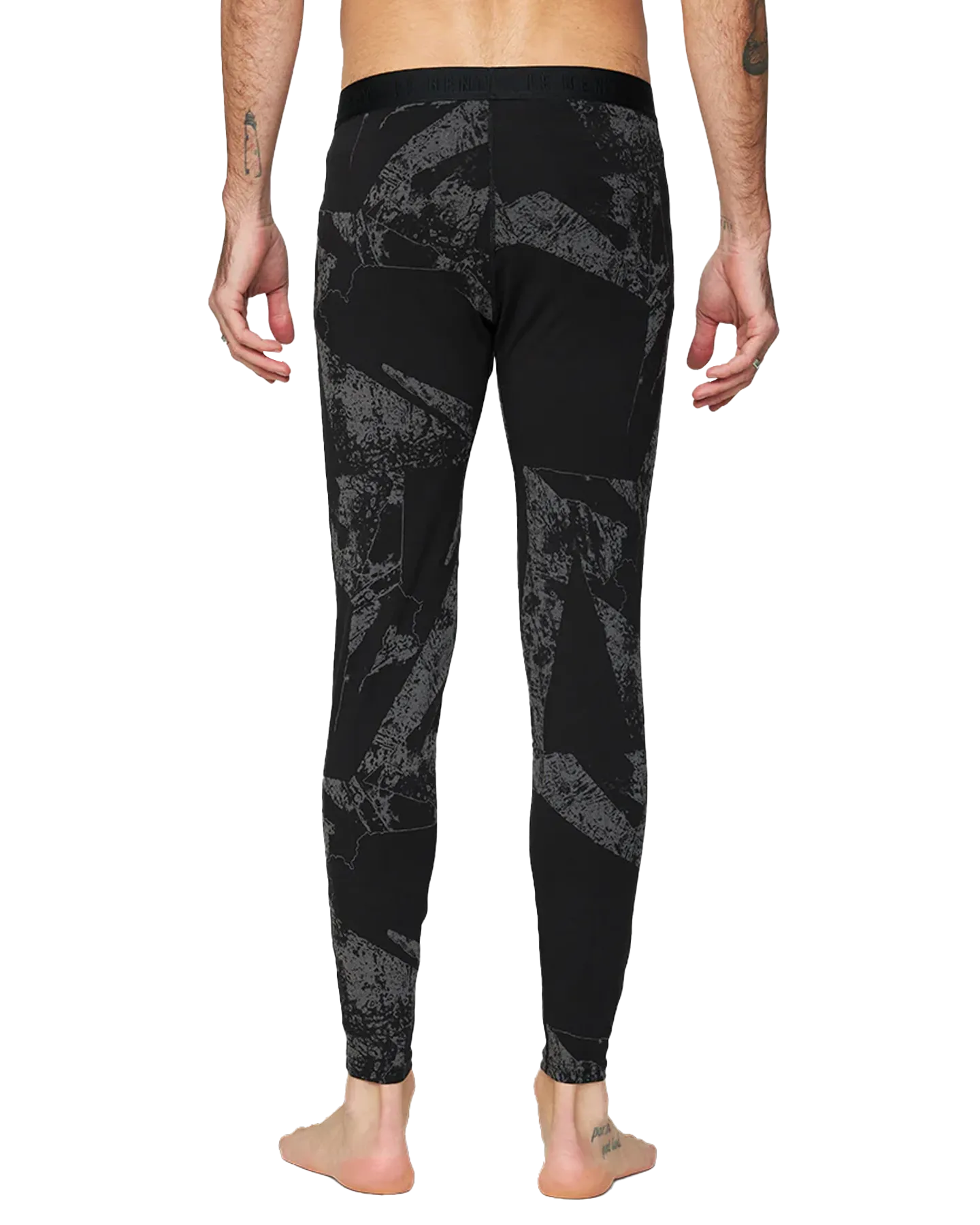 Le Bent Men's Fractal Lightweight Bottom - Black | Shop Long Johns at Trojan Wake Ski Snow & Snow Skiers Warehouse