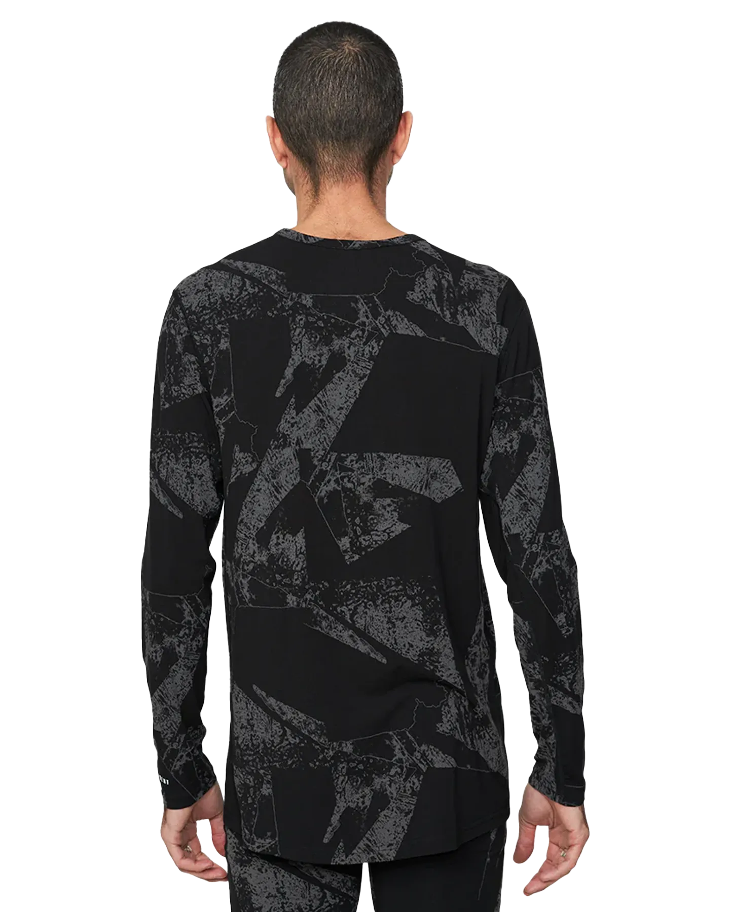 Le Bent Men's Fractal Lightweight Crew - Black | Shop Long Johns at Trojan Wake Ski Snow & Snow Skiers Warehouse