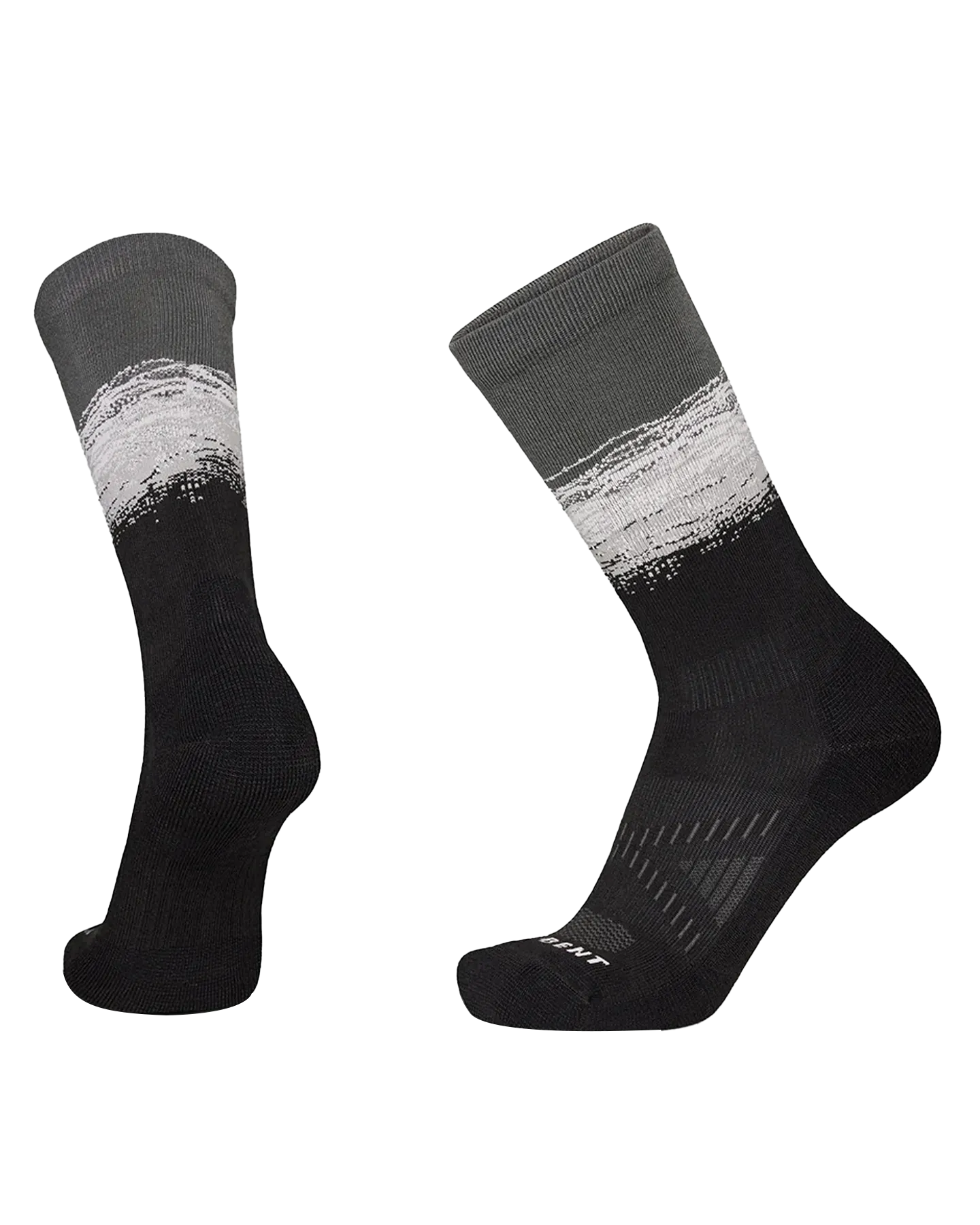 Le Bent The Range Light Cushion Crew Hike Sock - Black | Shop Socks at Trojan Wake Ski Snow & Snow Skiers Warehouse