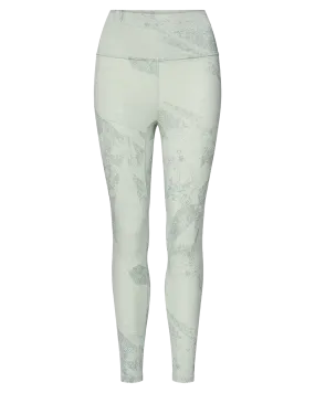 Le Bent Women's Fractal Lightweight Bottom - Sea Foam | Shop Long Johns at Trojan Wake Ski Snow & Snow Skiers Warehouse