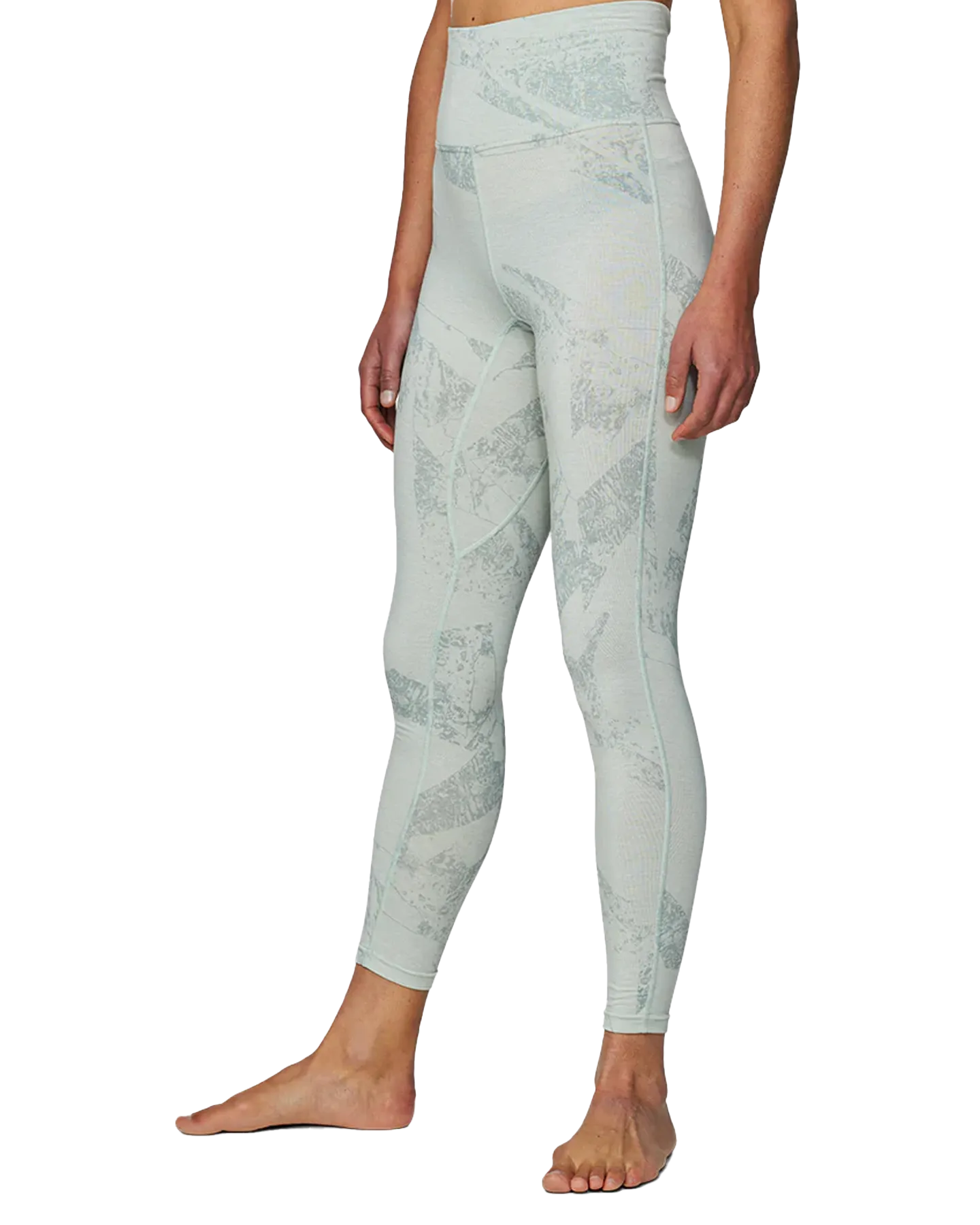 Le Bent Women's Fractal Lightweight Bottom - Sea Foam | Shop Long Johns at Trojan Wake Ski Snow & Snow Skiers Warehouse