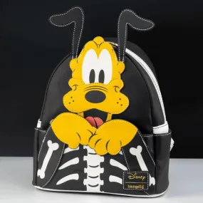 Loungefly x Disney Pluto Skeleton Cosplay Mini Backpack