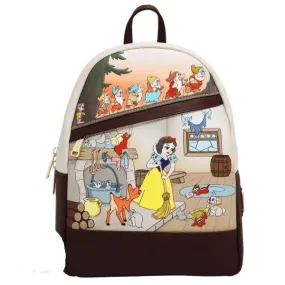 Loungefly x Disney Snow White and the Seven Dwarfs Multi Scene Mini Backpack