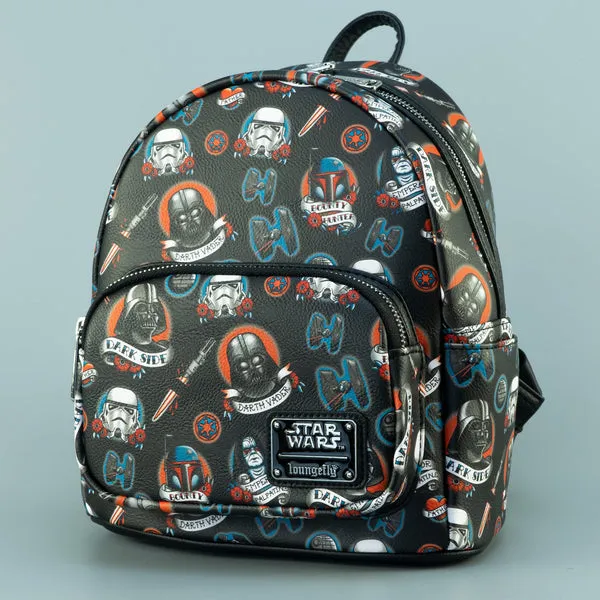 Loungefly x Star Wars Dark Side Tattoo Mini Backpack