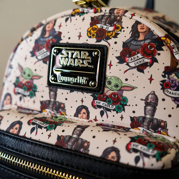 Loungefly x Star Wars Mandalorian Tattoo Mini Backpack