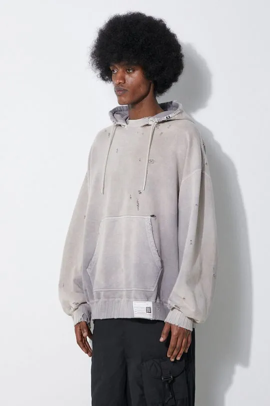 Maison MIHARA YASUHIRO cotton sweatshirt Sun Faded Hoodie men's beige color hooded A12HD541