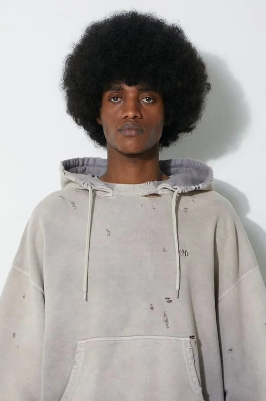 Maison MIHARA YASUHIRO cotton sweatshirt Sun Faded Hoodie men's beige color hooded A12HD541