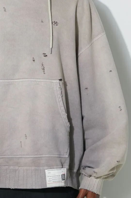 Maison MIHARA YASUHIRO cotton sweatshirt Sun Faded Hoodie men's beige color hooded A12HD541