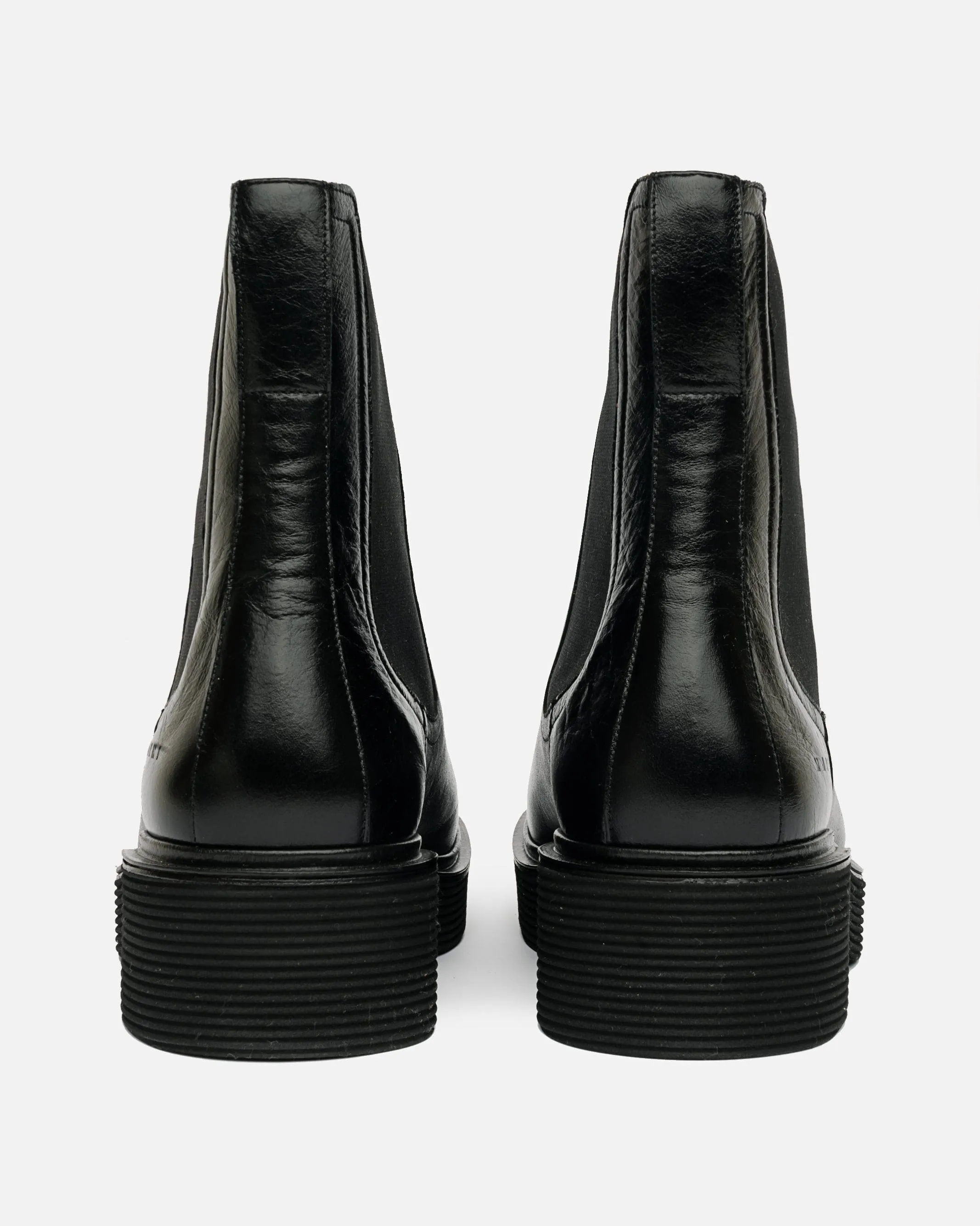 Marni Shiny Leather Chelsea Boot in Black