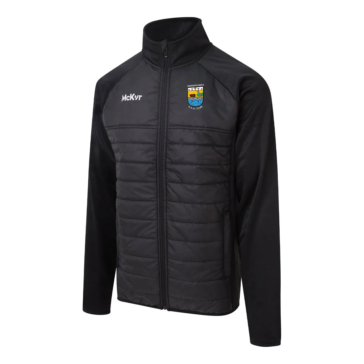 Mc Keever Shannon Gaels GAA Core 22 Hybrid Jacket - Adult - Black