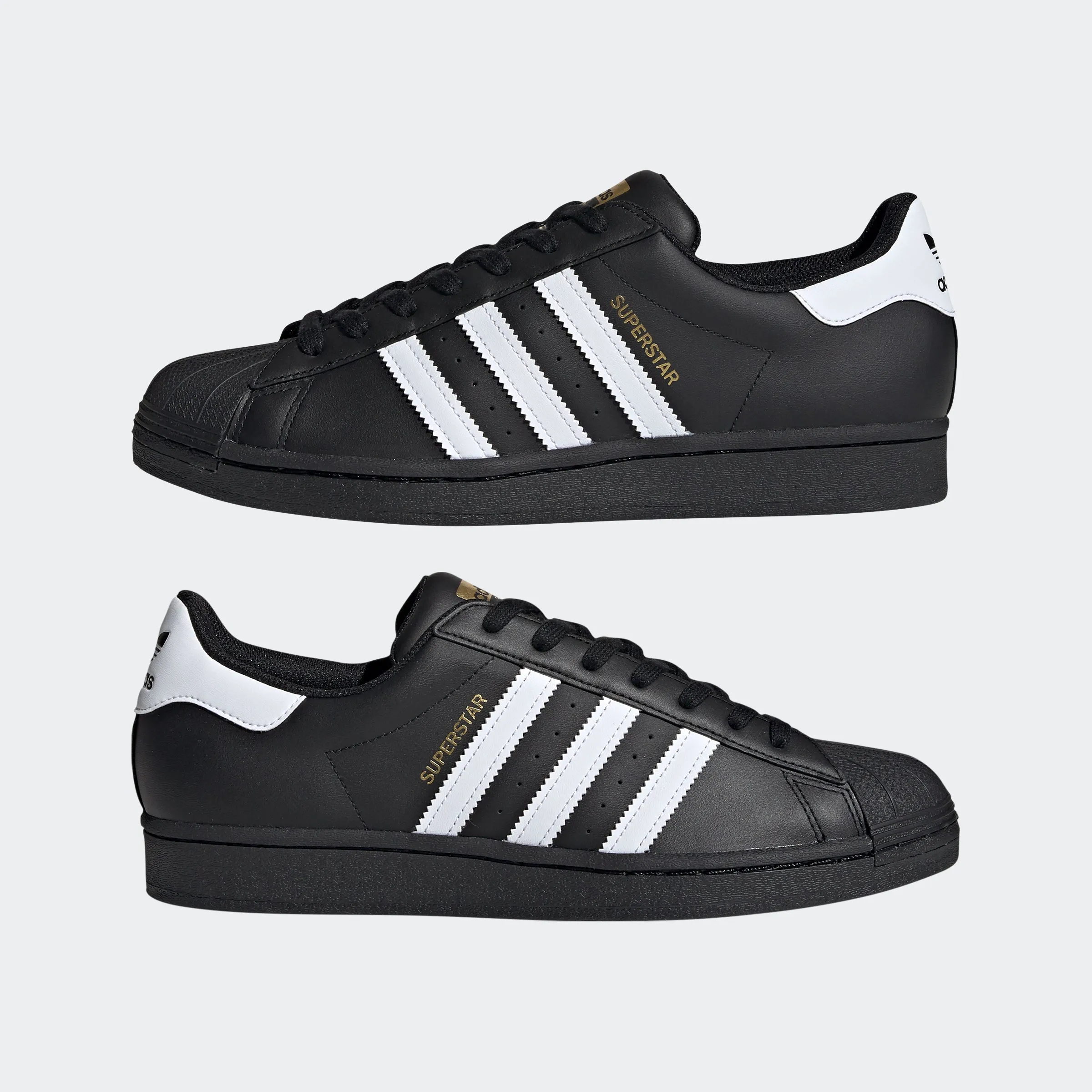 Men's adidas Originals Superstar Shoes Black/White