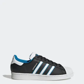 Men's adidas Originals Superstar Shoes Black/White/Blue