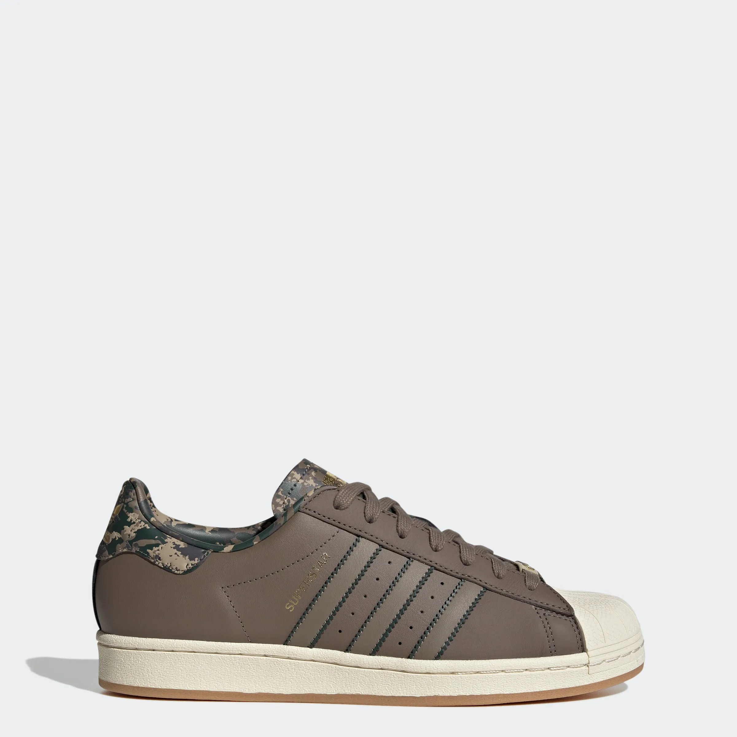 Men's adidas Originals Superstar Shoes Blanch Brown