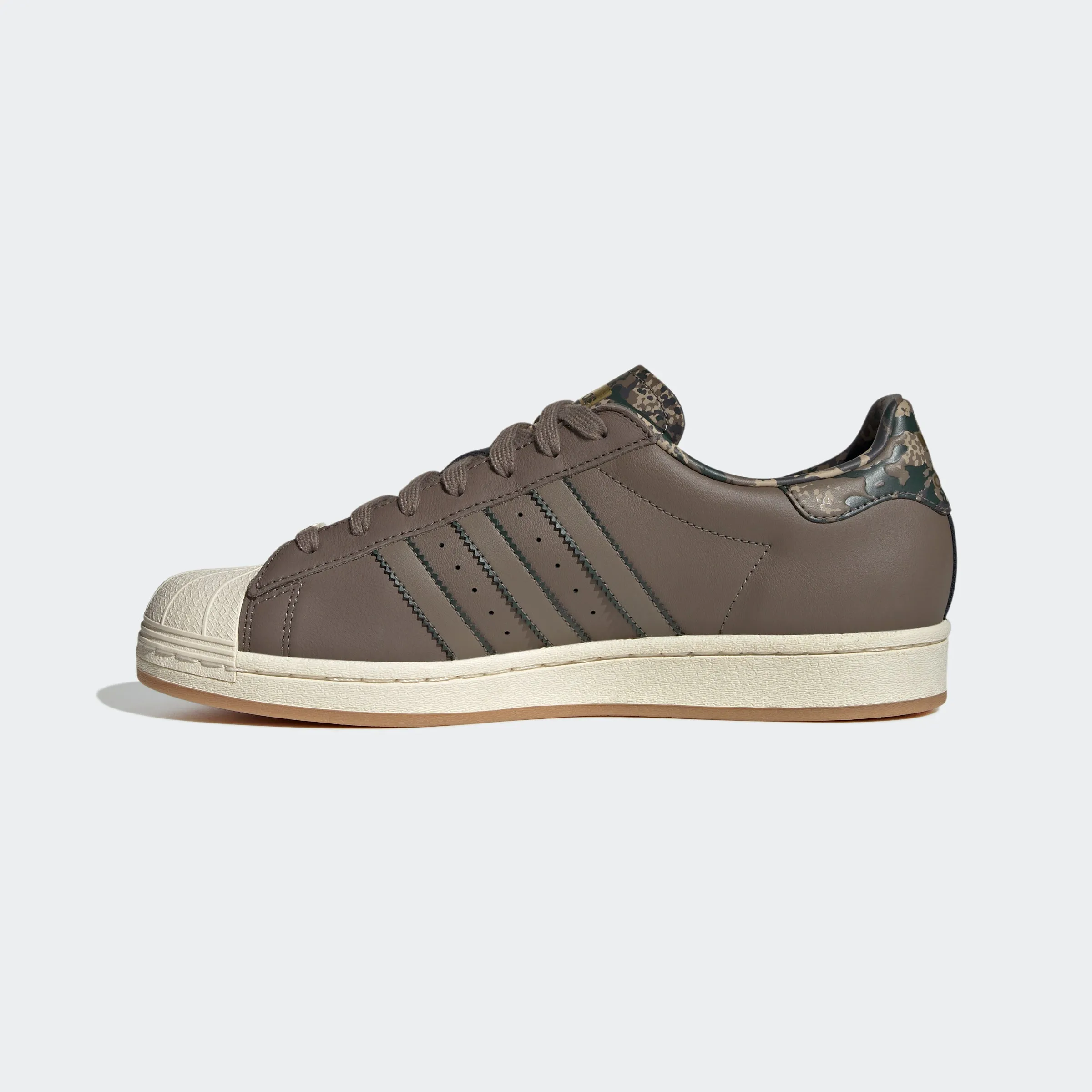 Men's adidas Originals Superstar Shoes Blanch Brown