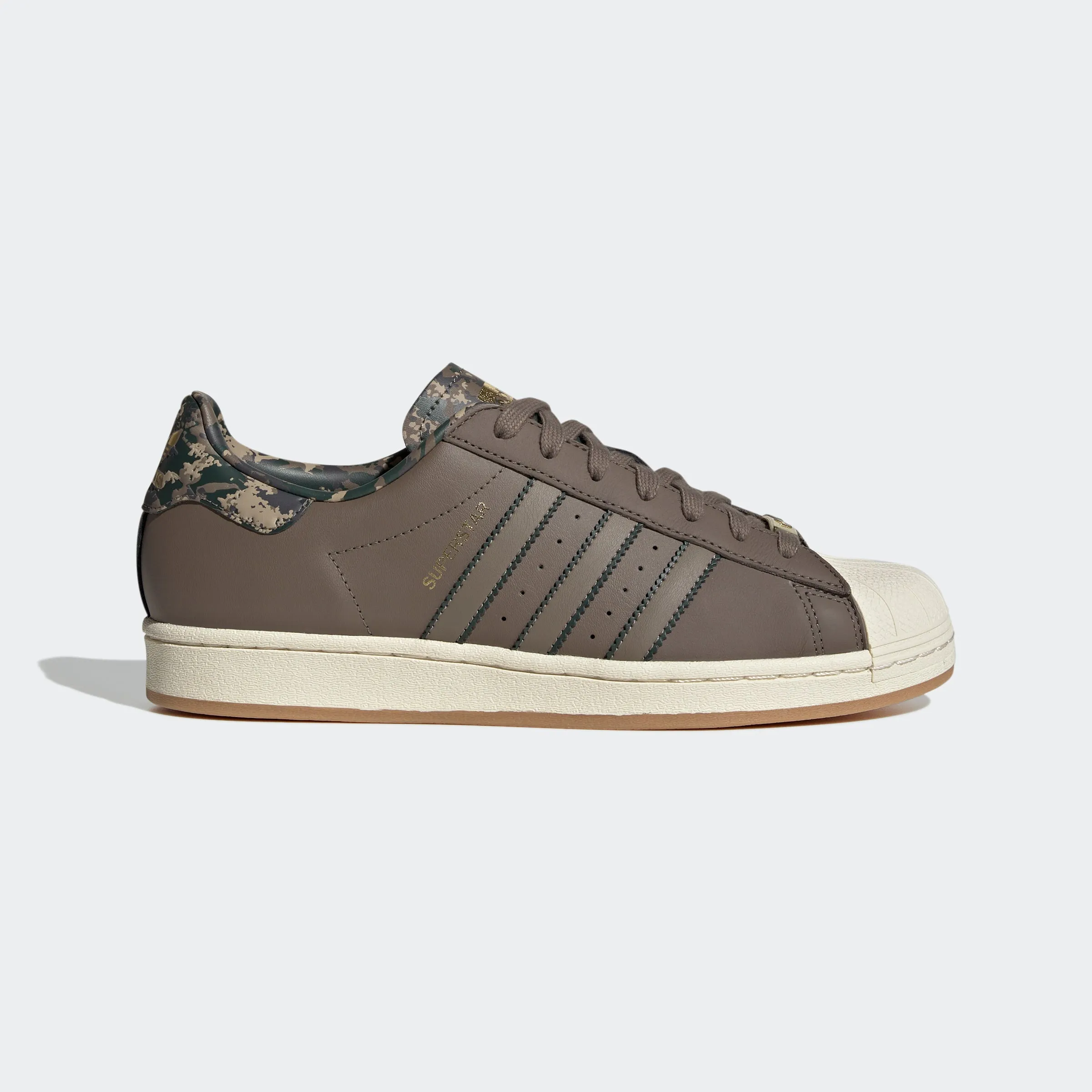 Men's adidas Originals Superstar Shoes Blanch Brown