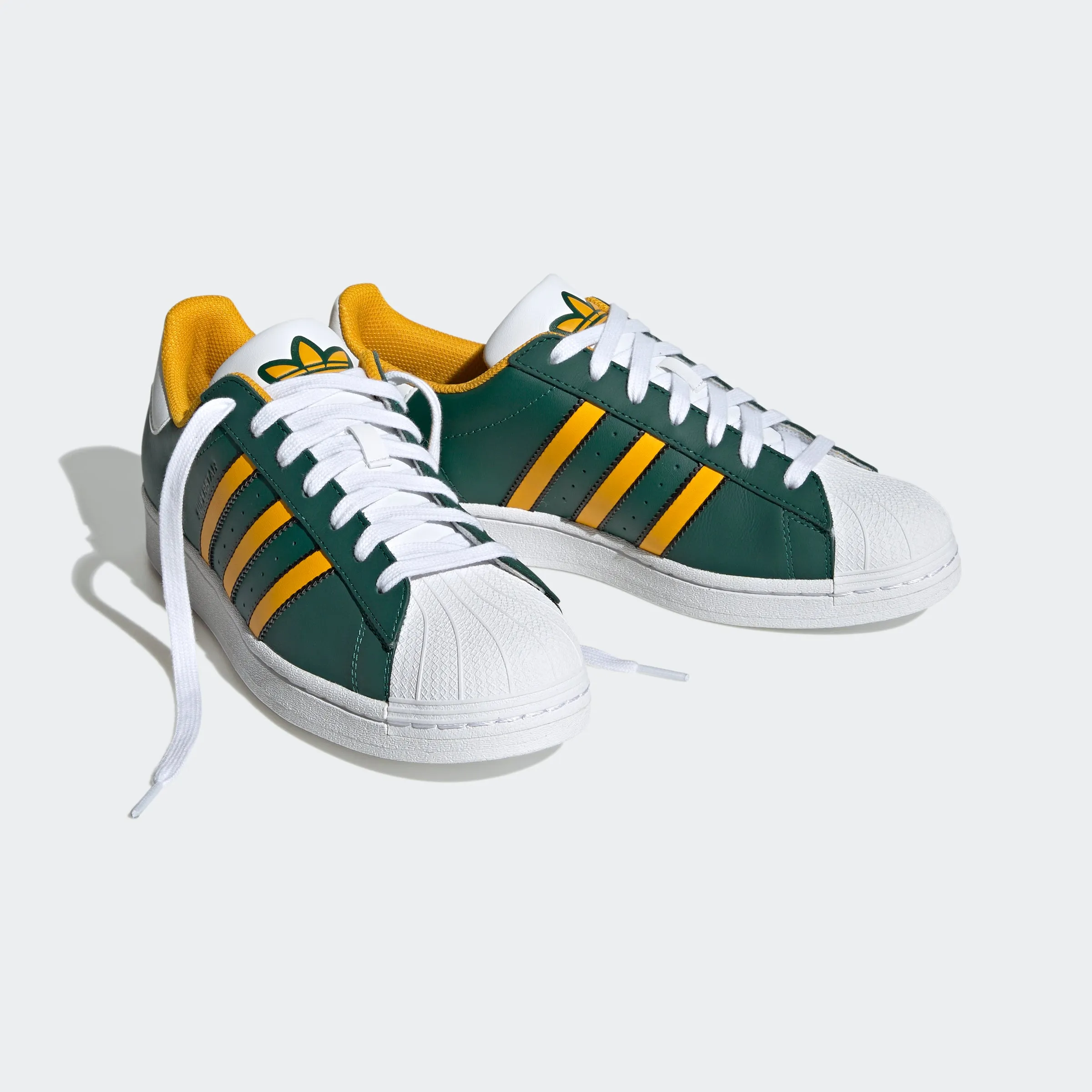 Men's adidas Originals Superstar Shoes Collegiate Green